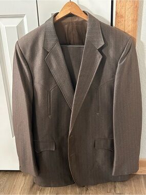 Circle S Western Suit Jacket Pants 46R